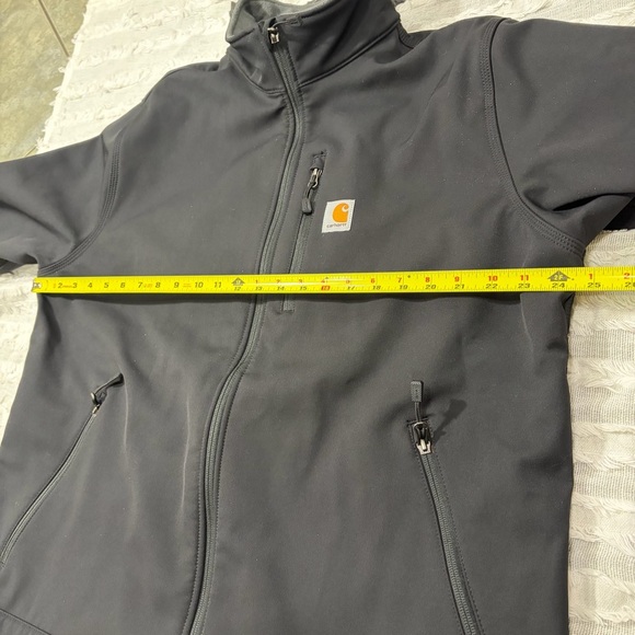 Carhartt Storm Defender Jacket Black Sz XL Rain Defender Embroider Logo Outdoor - Picture 14 of 16